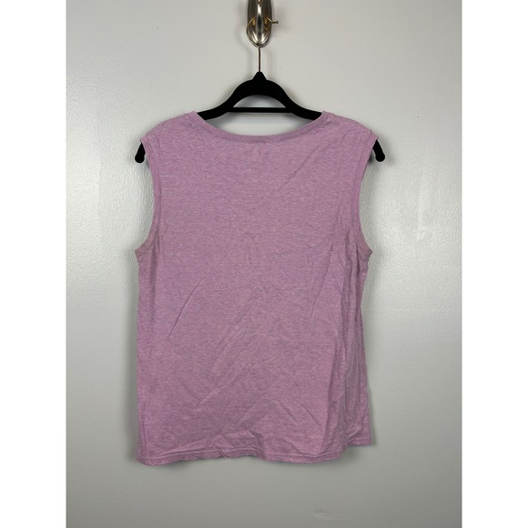 Lot of THREE Pact Organic Cotton Heathered Muscle Tee Tank Top Small Gray Pink - Picture 15 of 15